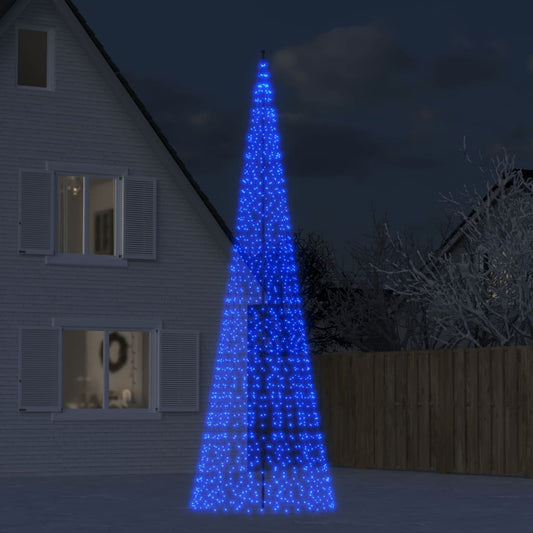 LED-kerstboom 1534 LEDs 500 cm blauw is nu te koop bij PeponiXL, paradijselijk wonen!
