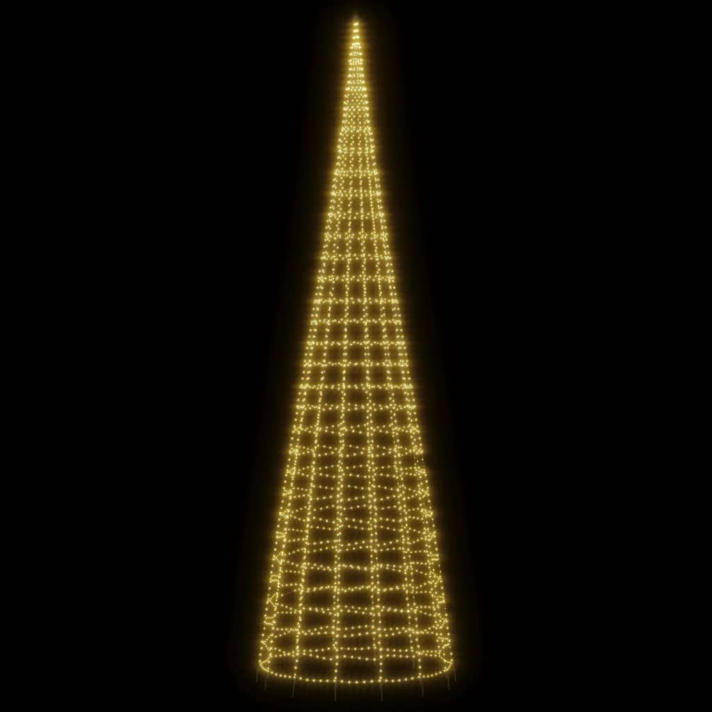 LED-kerstboom aan vlaggenmast 3000 LEDs warm wit 800 cm is nu te koop bij PeponiXL, paradijselijk wonen!