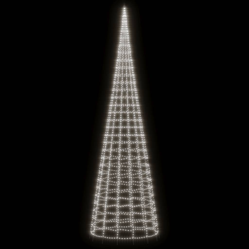 LED-kerstboom 3000 LEDs koud wit 800 cm is nu te koop bij PeponiXL, paradijselijk wonen!