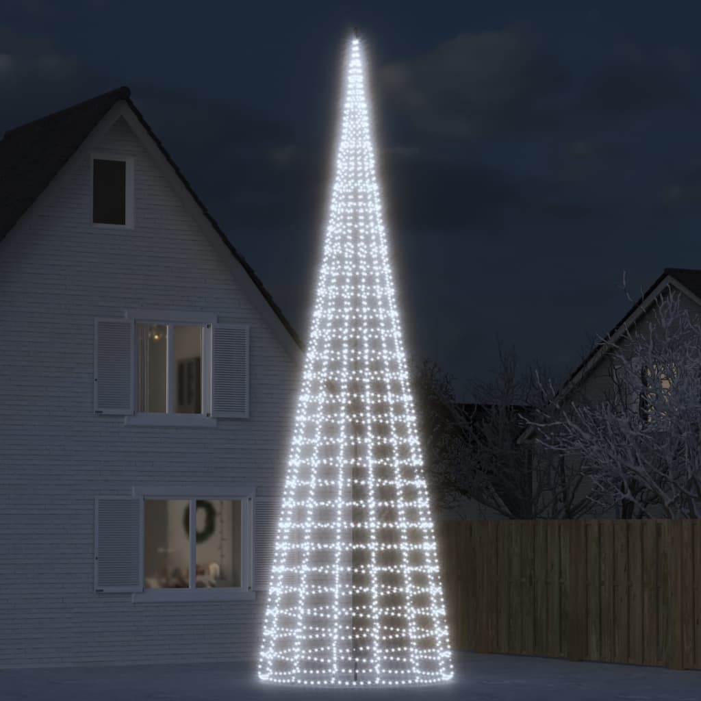 LED-kerstboom 3000 LEDs koud wit 800 cm is nu te koop bij PeponiXL, paradijselijk wonen!