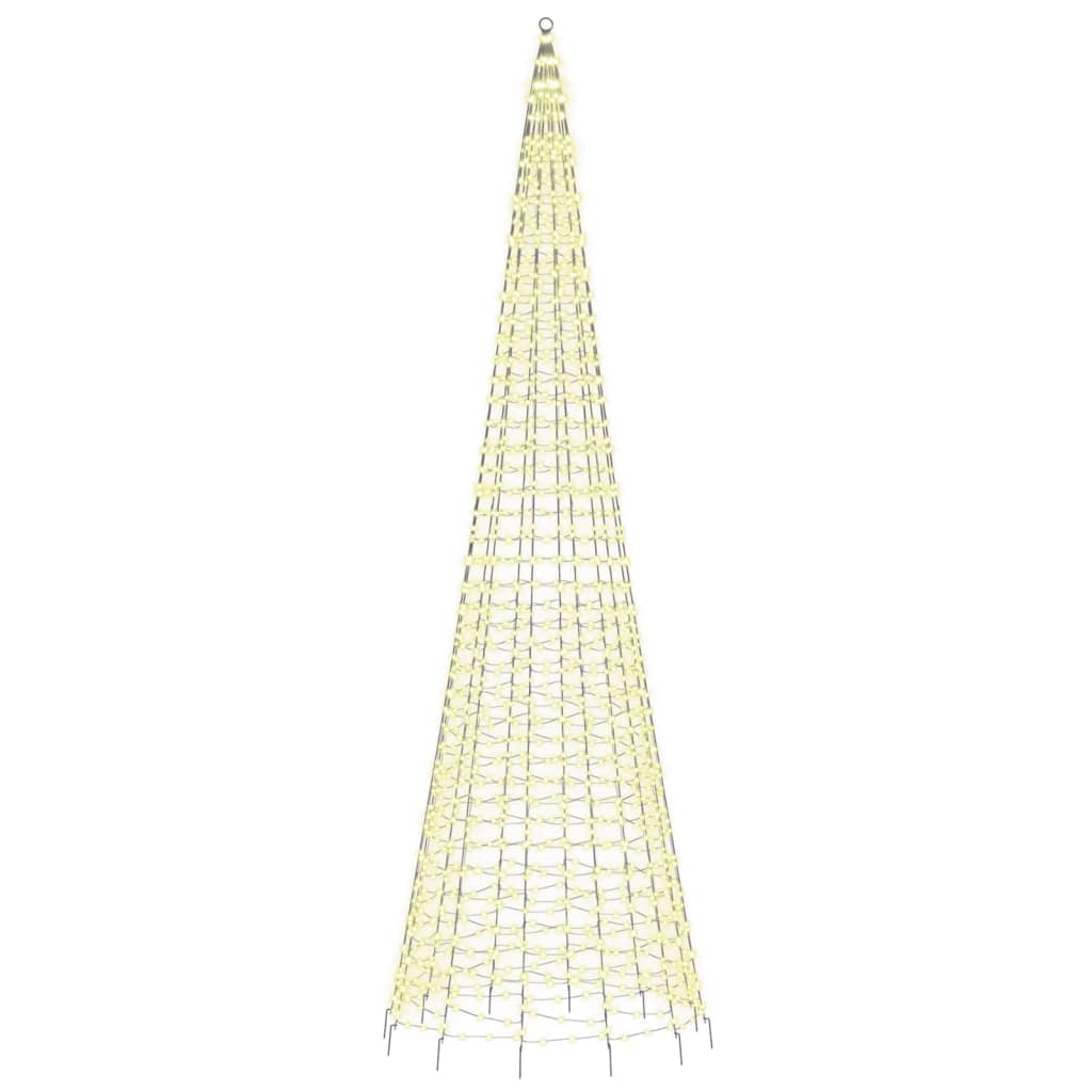 LED Kerstboom op vlaggenmast 1534 LED's 500 cm warm wit is nu te koop bij PeponiXL, paradijselijk wonen!
