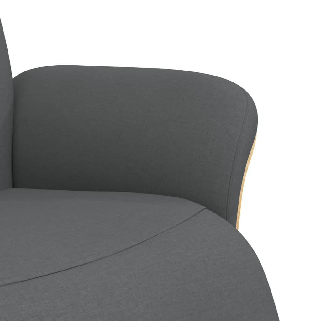 Fauteuil verstelbaar met voetensteun stof donkergrijs is nu te koop bij PeponiXL, paradijselijk wonen!
