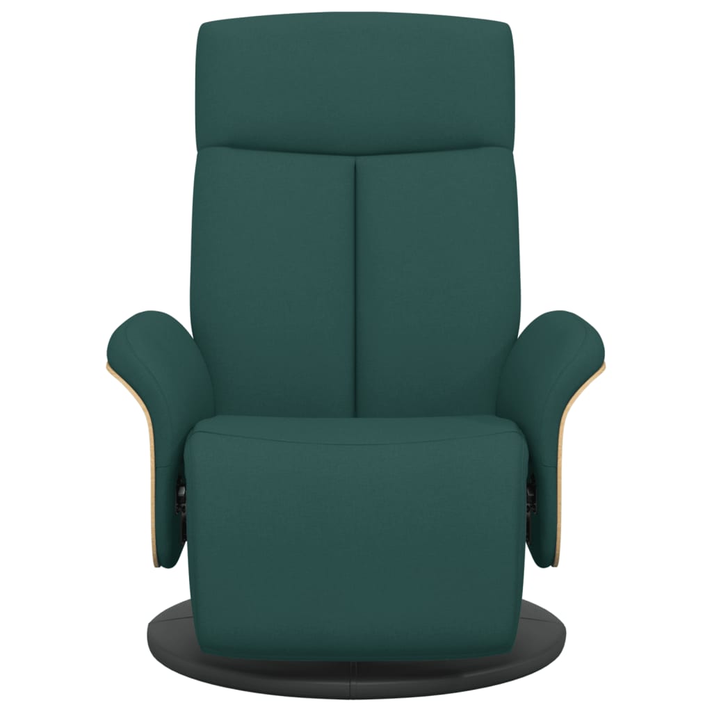 Fauteuil verstelbaar met voetensteun stof donkergroen is nu te koop bij PeponiXL, paradijselijk wonen!