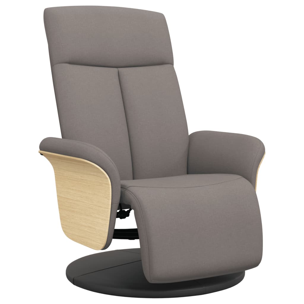 Fauteuil verstelbaar met voetensteun stof taupe is nu te koop bij PeponiXL, paradijselijk wonen!