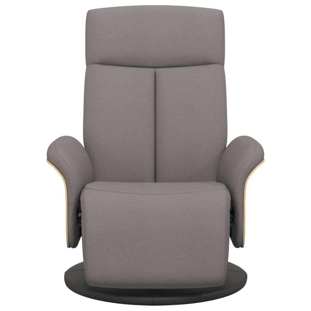 Fauteuil verstelbaar met voetensteun stof taupe is nu te koop bij PeponiXL, paradijselijk wonen!