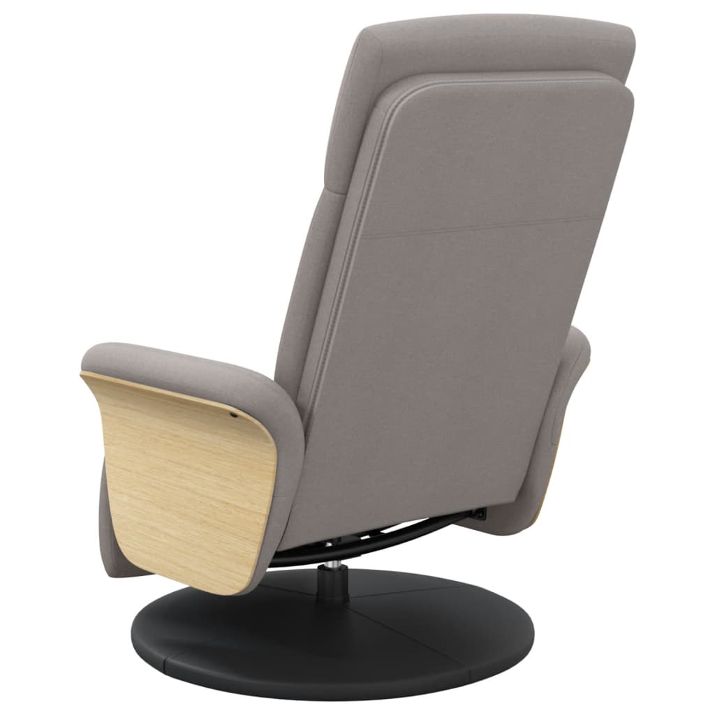 Fauteuil verstelbaar met voetensteun stof taupe is nu te koop bij PeponiXL, paradijselijk wonen!