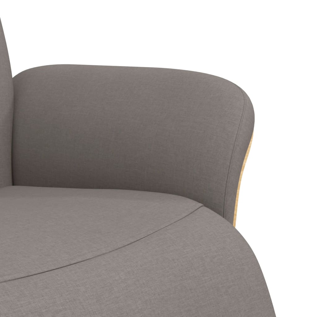 Fauteuil verstelbaar met voetensteun stof taupe is nu te koop bij PeponiXL, paradijselijk wonen!