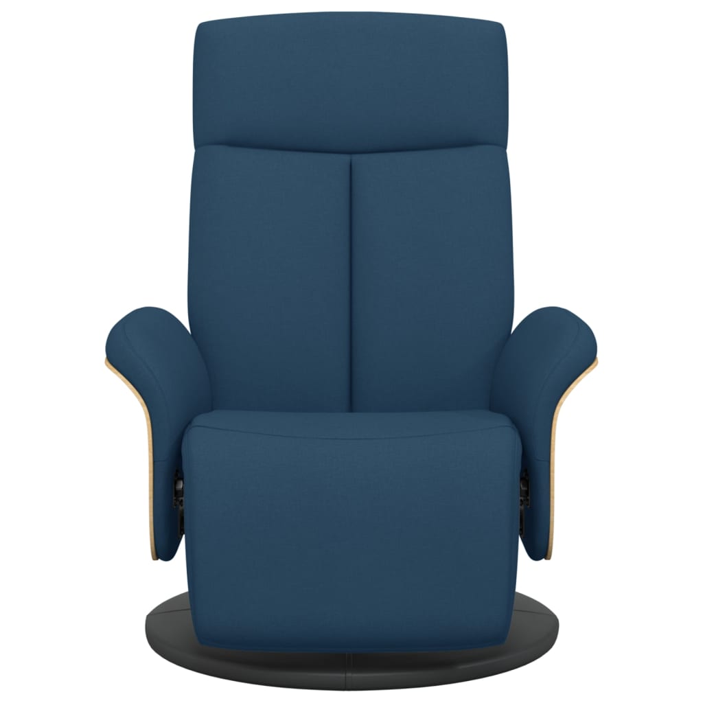 Fauteuil verstelbaar met voetensteun stof blauw is nu te koop bij PeponiXL, paradijselijk wonen!