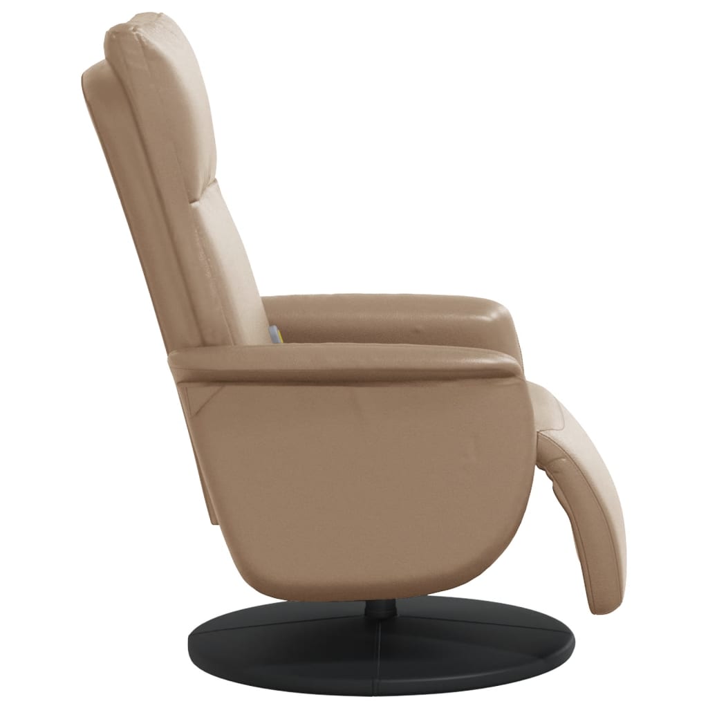 Massagestoel verstelbaar met voetensteun kunstleer cappuccino is nu te koop bij PeponiXL, paradijselijk wonen!
