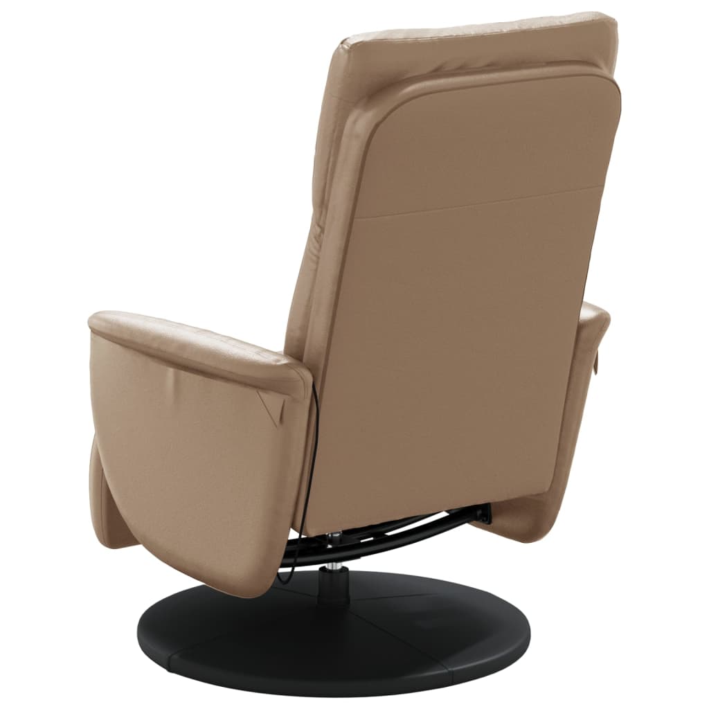 Massagestoel verstelbaar met voetensteun kunstleer cappuccino is nu te koop bij PeponiXL, paradijselijk wonen!