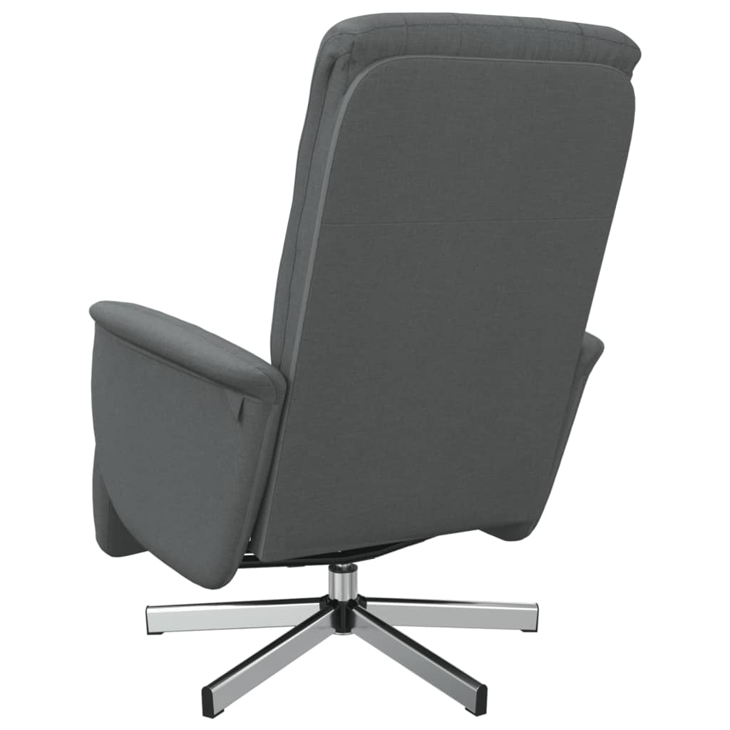 Fauteuil verstelbaar met voetensteun stof donkergrijs is nu te koop bij PeponiXL, paradijselijk wonen!