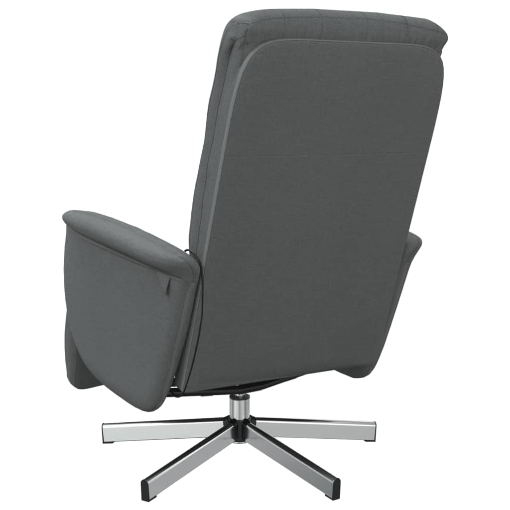 Massagestoel verstelbaar met voetensteun stof donkergrijs is nu te koop bij PeponiXL, paradijselijk wonen!