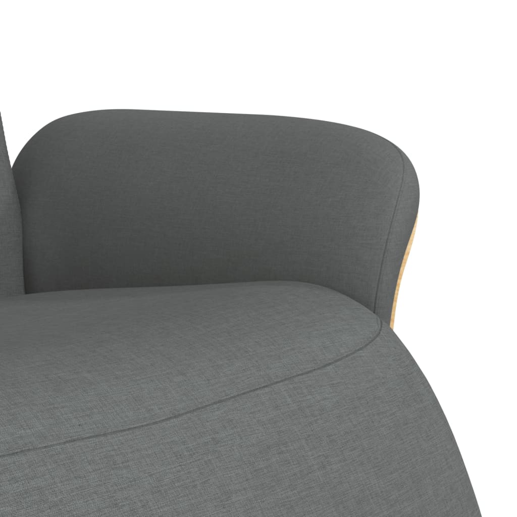 Fauteuil verstelbaar met voetensteun stof donkergrijs is nu te koop bij PeponiXL, paradijselijk wonen!