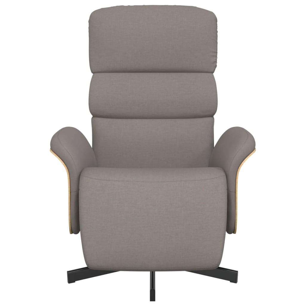 Fauteuil verstelbaar met voetensteun stof taupe is nu te koop bij PeponiXL, paradijselijk wonen!