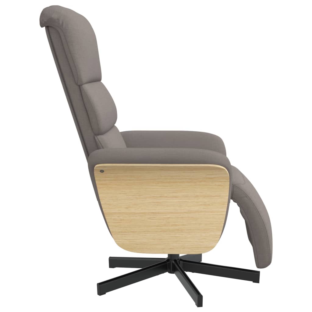 Fauteuil verstelbaar met voetensteun stof taupe is nu te koop bij PeponiXL, paradijselijk wonen!