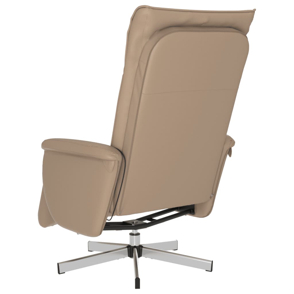 Massagestoel verstelbaar met voetensteun kunstleer cappuccino is nu te koop bij PeponiXL, paradijselijk wonen!