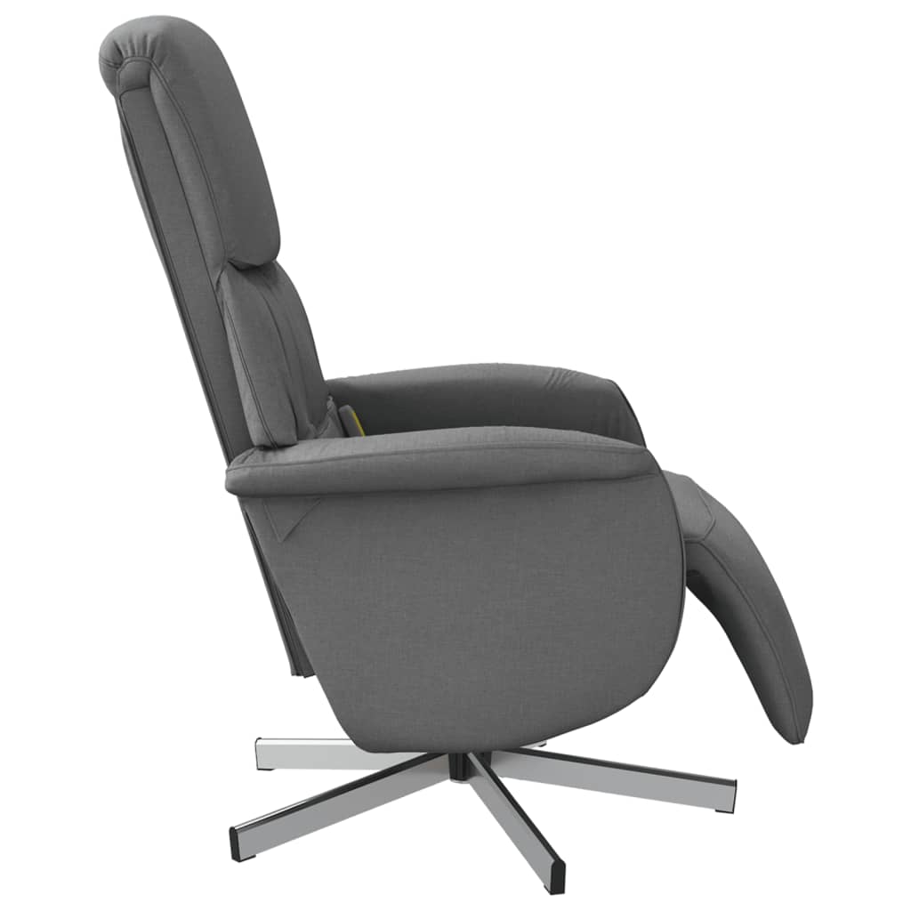 Massagestoel verstelbaar met voetensteun stof donkergrijs is nu te koop bij PeponiXL, paradijselijk wonen!