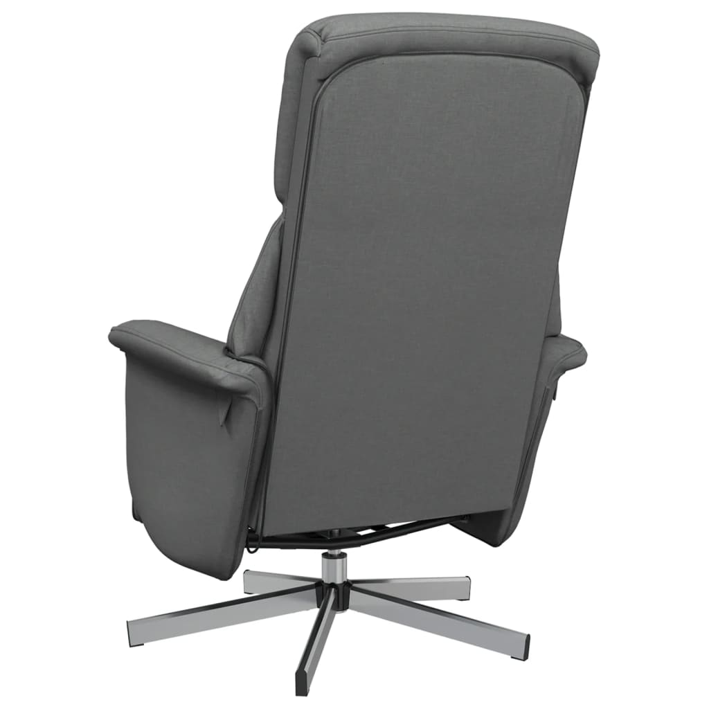 Massagestoel verstelbaar met voetensteun stof donkergrijs is nu te koop bij PeponiXL, paradijselijk wonen!