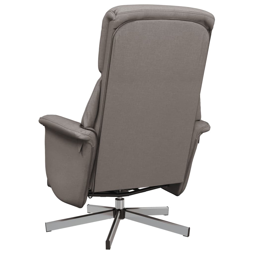 Massagestoel verstelbaar met voetensteun stof taupe is nu te koop bij PeponiXL, paradijselijk wonen!
