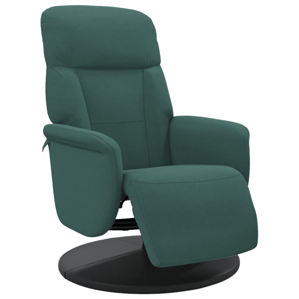 Verstelbare fauteuil met voetensteun fluweel donkergroen is nu te koop bij PeponiXL, paradijselijk wonen!