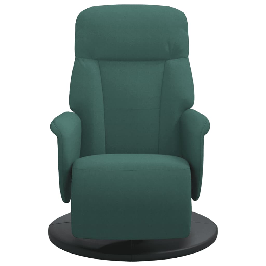 Verstelbare fauteuil met voetensteun fluweel donkergroen is nu te koop bij PeponiXL, paradijselijk wonen!