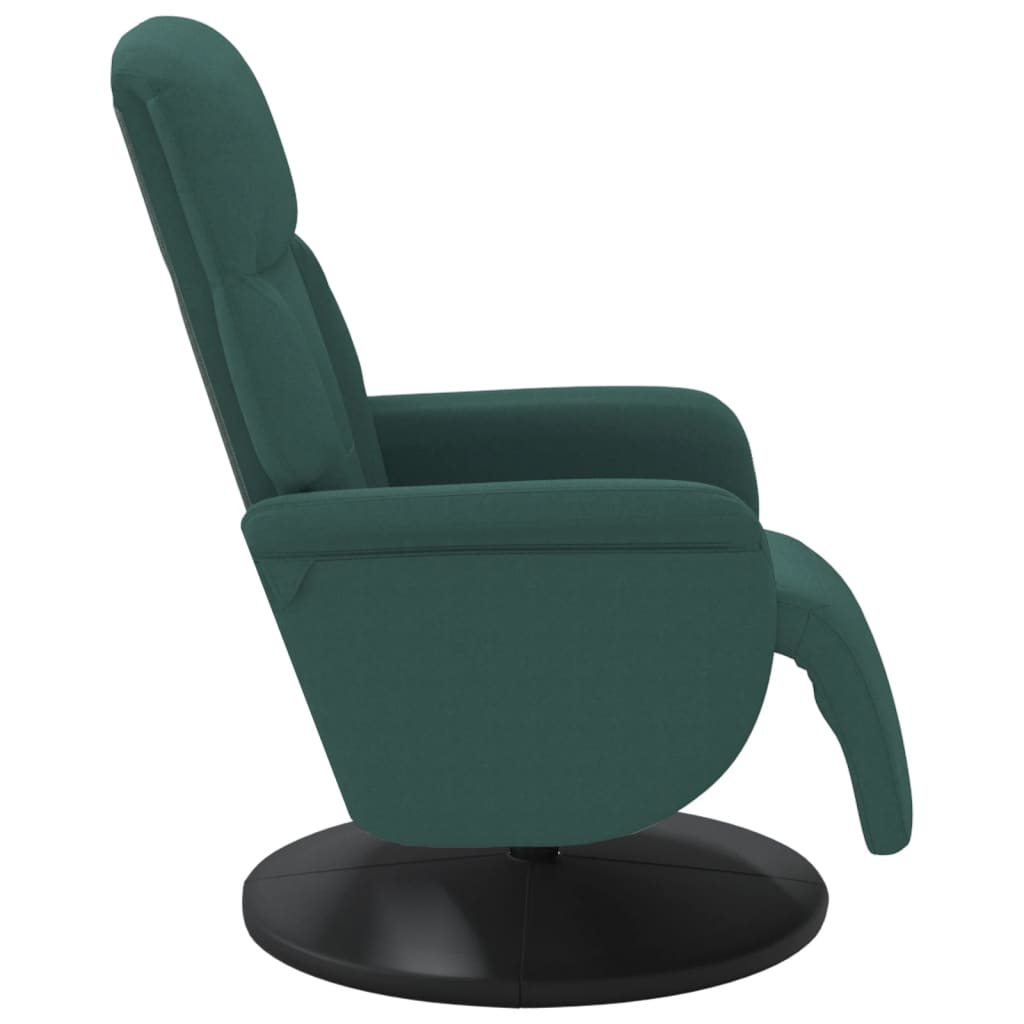 Verstelbare fauteuil met voetensteun fluweel donkergroen is nu te koop bij PeponiXL, paradijselijk wonen!