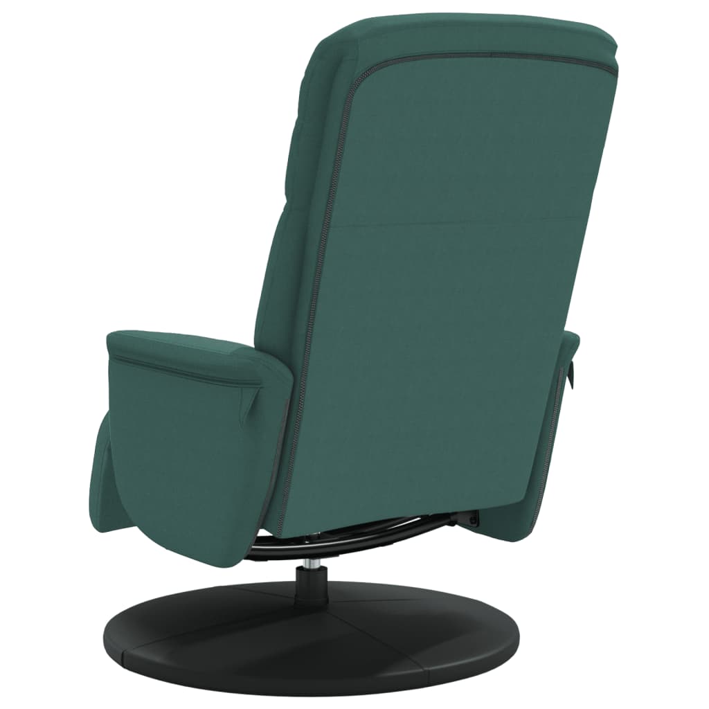 Verstelbare fauteuil met voetensteun fluweel donkergroen is nu te koop bij PeponiXL, paradijselijk wonen!