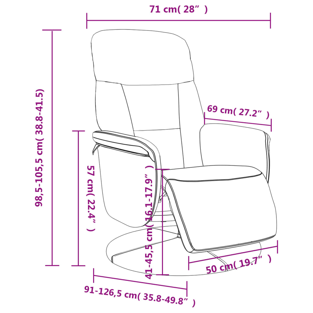 Verstelbare fauteuil met voetensteun fluweel donkergroen is nu te koop bij PeponiXL, paradijselijk wonen!