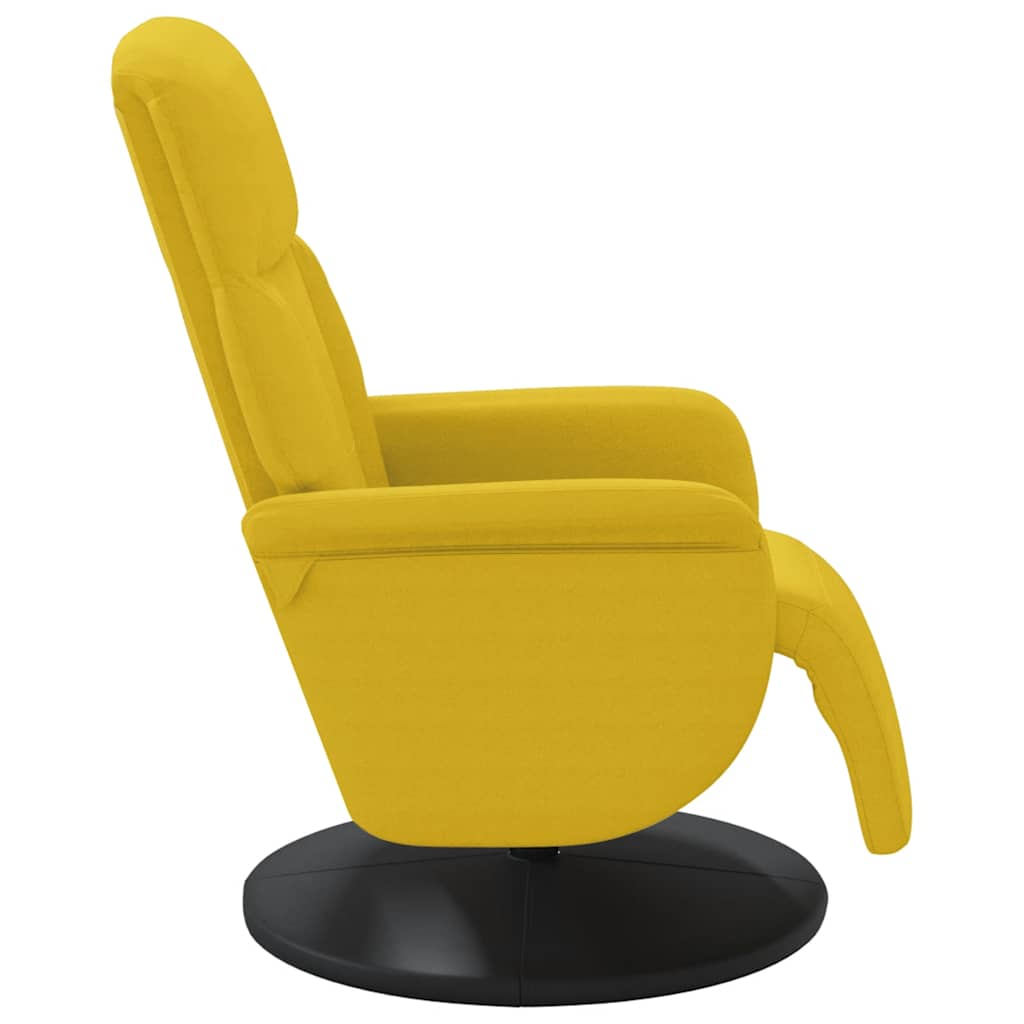 Fauteuil met voetensteun verstelbaar fluweel geel is nu te koop bij PeponiXL, paradijselijk wonen!
