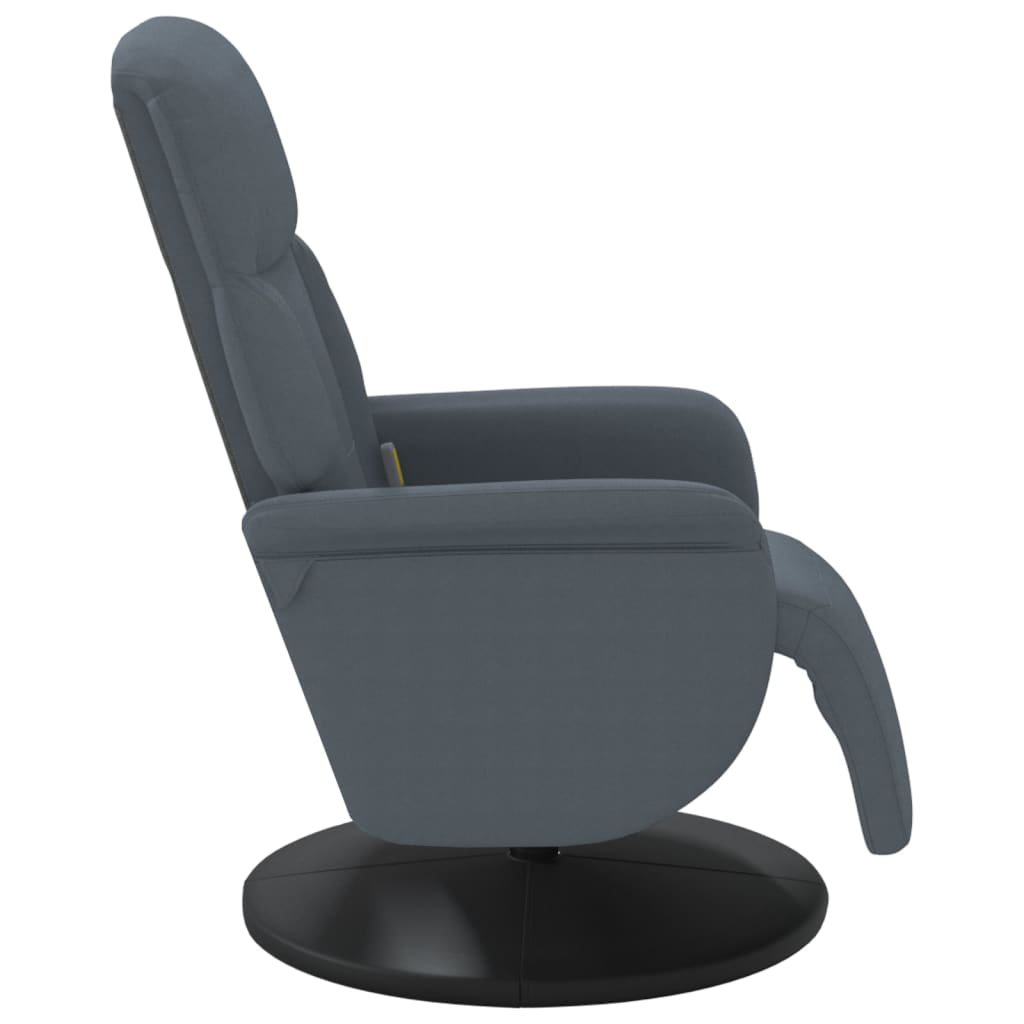 Massagestoel verstelbaar met voetensteun fluweel donkergrijs is nu te koop bij PeponiXL, paradijselijk wonen!