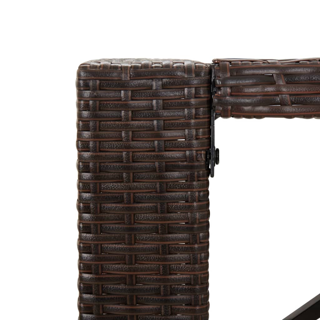 5-delige Tuinbarset met kussens poly rattan bruin is nu te koop bij PeponiXL, paradijselijk wonen!