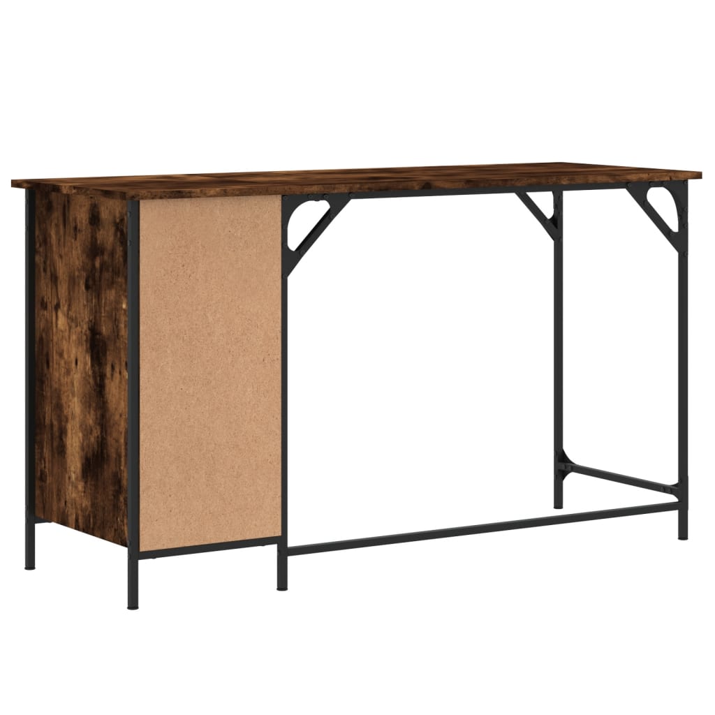 Bureau 131x48x75 cm bewerkt hout gerookt eikenkleurig is nu te koop bij PeponiXL, paradijselijk wonen!