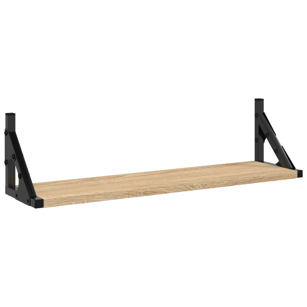 Wandschappen 2 st 60x15x15,5 cm sonoma eikenkleurig is nu te koop bij PeponiXL, paradijselijk wonen!