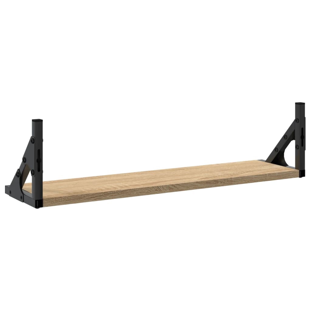 Wandschappen 2 st 60x15x15,5 cm sonoma eikenkleurig is nu te koop bij PeponiXL, paradijselijk wonen!