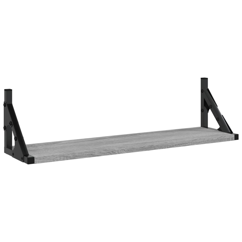 Wandschappen 2 st 60x15x15,5 cm grijs sonoma eikenkleurig is nu te koop bij PeponiXL, paradijselijk wonen!