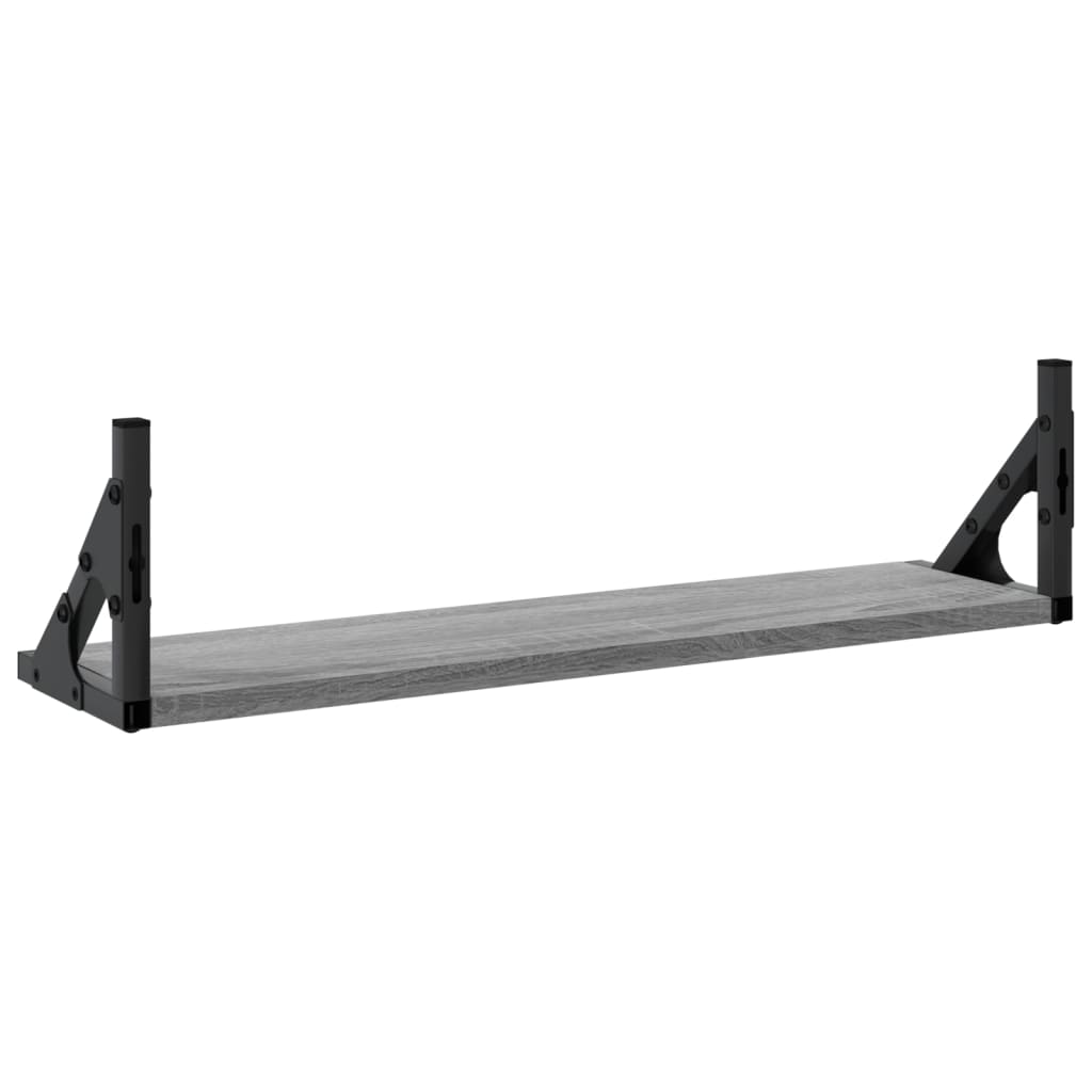 Wandschappen 2 st 60x15x15,5 cm grijs sonoma eikenkleurig is nu te koop bij PeponiXL, paradijselijk wonen!