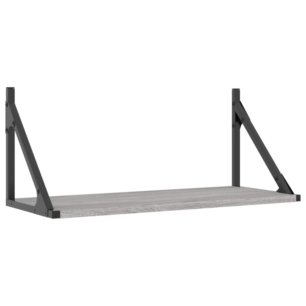 Wandschappen 2 st 60x25x25,5 cm bewerkt hout grijs sonoma eiken is nu te koop bij PeponiXL, paradijselijk wonen!