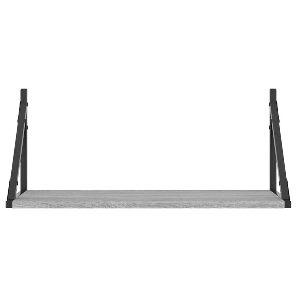Wandschappen 2 st 60x25x25,5 cm bewerkt hout grijs sonoma eiken is nu te koop bij PeponiXL, paradijselijk wonen!