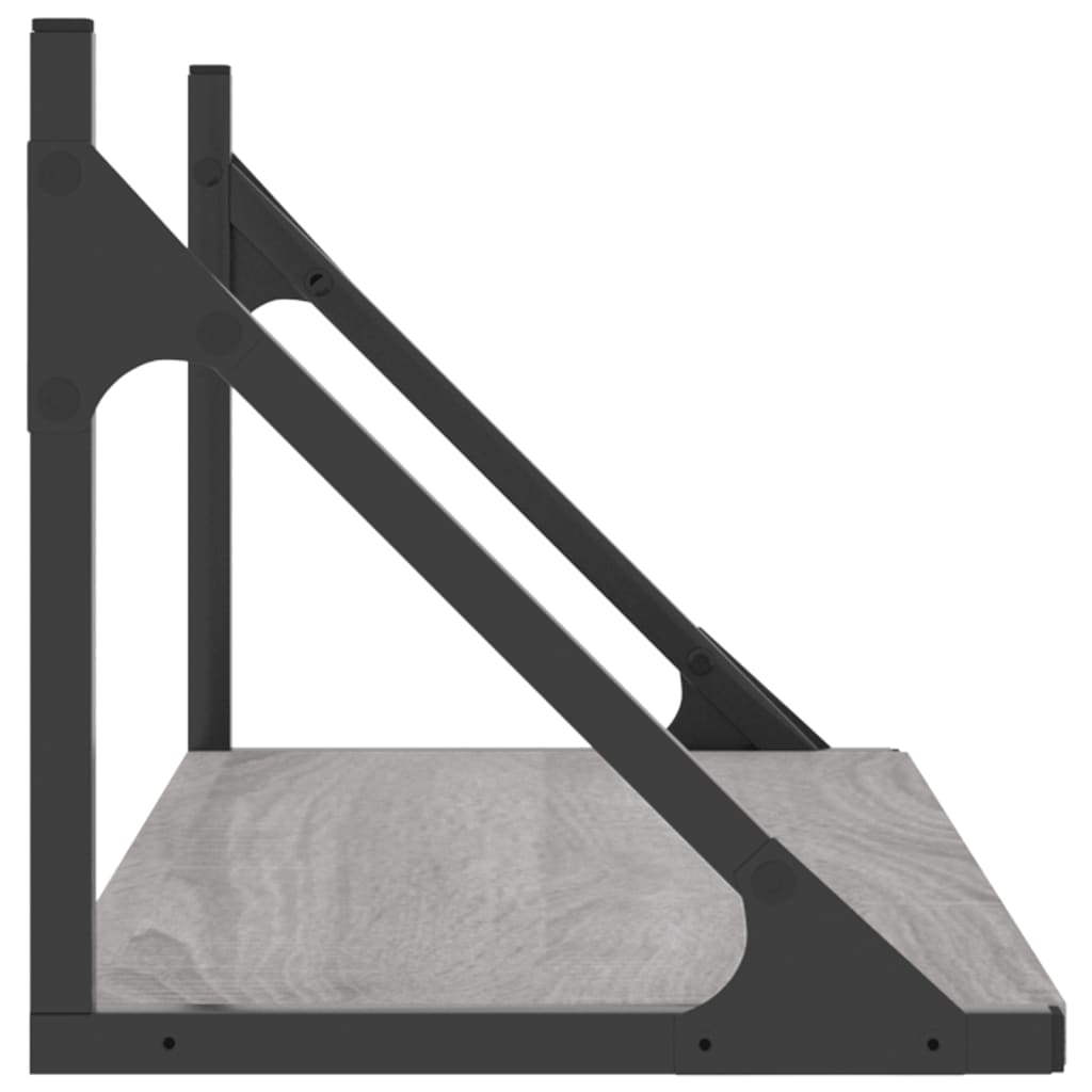 Wandschappen 2 st 60x25x25,5 cm bewerkt hout grijs sonoma eiken is nu te koop bij PeponiXL, paradijselijk wonen!