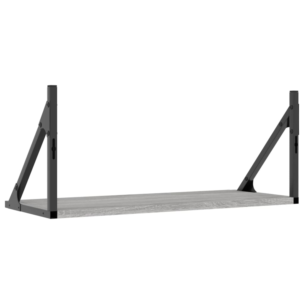 Wandschappen 2 st 60x25x25,5 cm bewerkt hout grijs sonoma eiken is nu te koop bij PeponiXL, paradijselijk wonen!