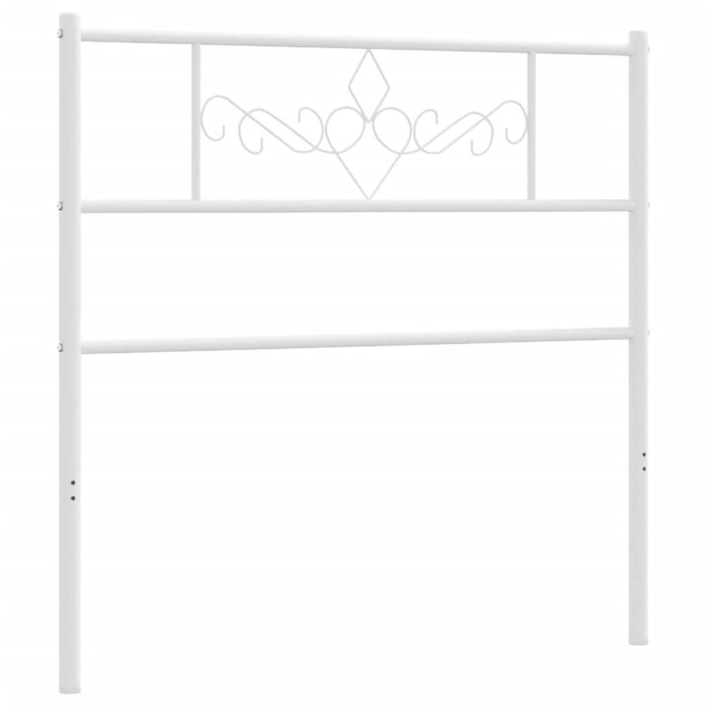 Vervangend hoofdbord 107 cm metaal wit is nu te koop bij PeponiXL, paradijselijk wonen!