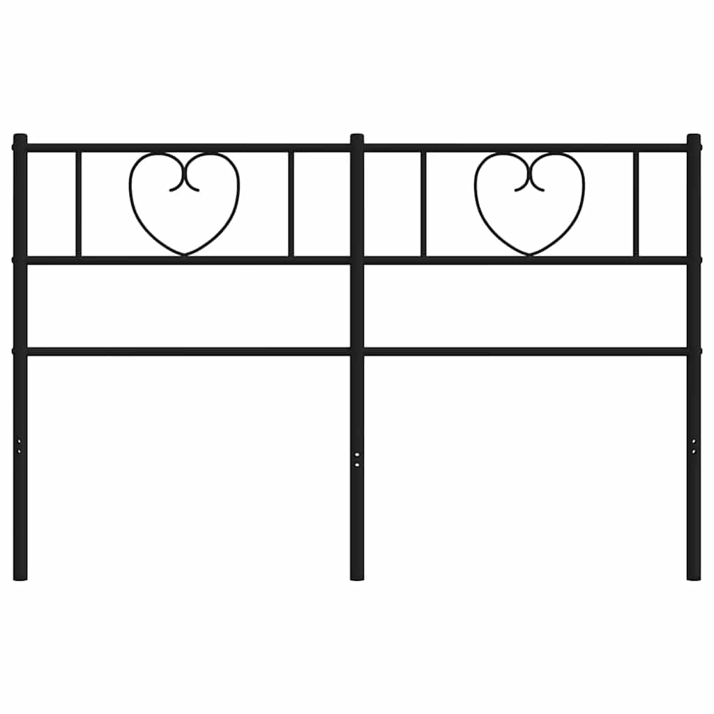 Vervangend hoofdbord 120 cm metaal zwart is nu te koop bij PeponiXL, paradijselijk wonen!