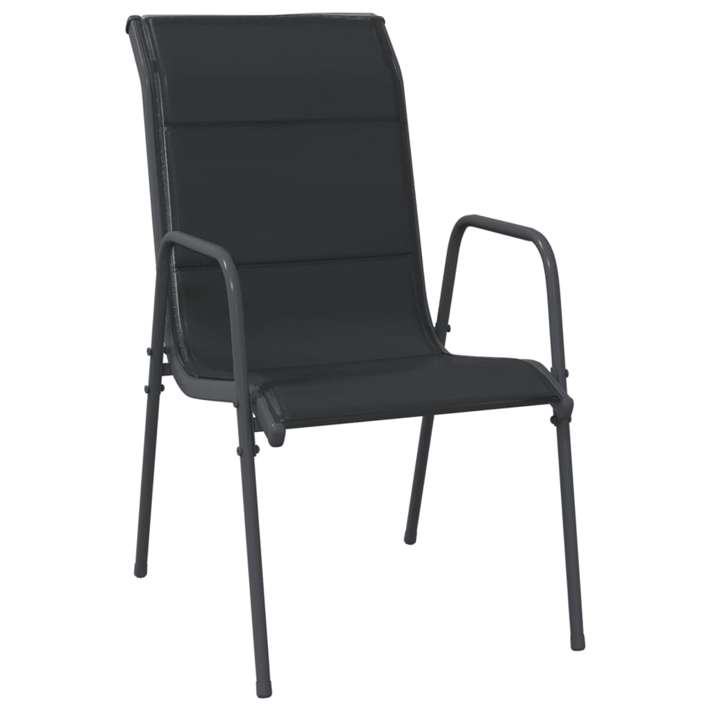 5-delige Tuinset textileen en staal zwart is nu te koop bij PeponiXL, paradijselijk wonen!