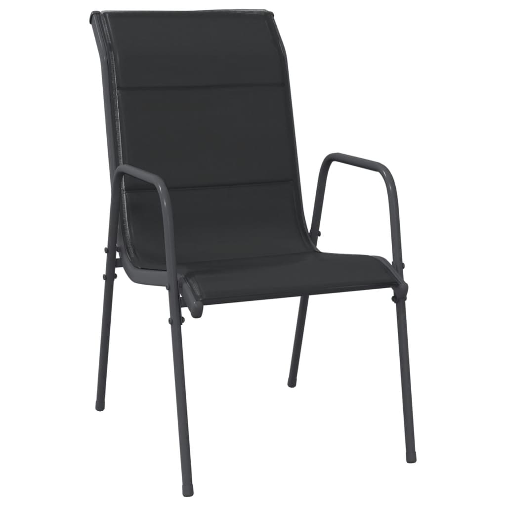7-delige Tuinset textileen en staal zwart is nu te koop bij PeponiXL, paradijselijk wonen!