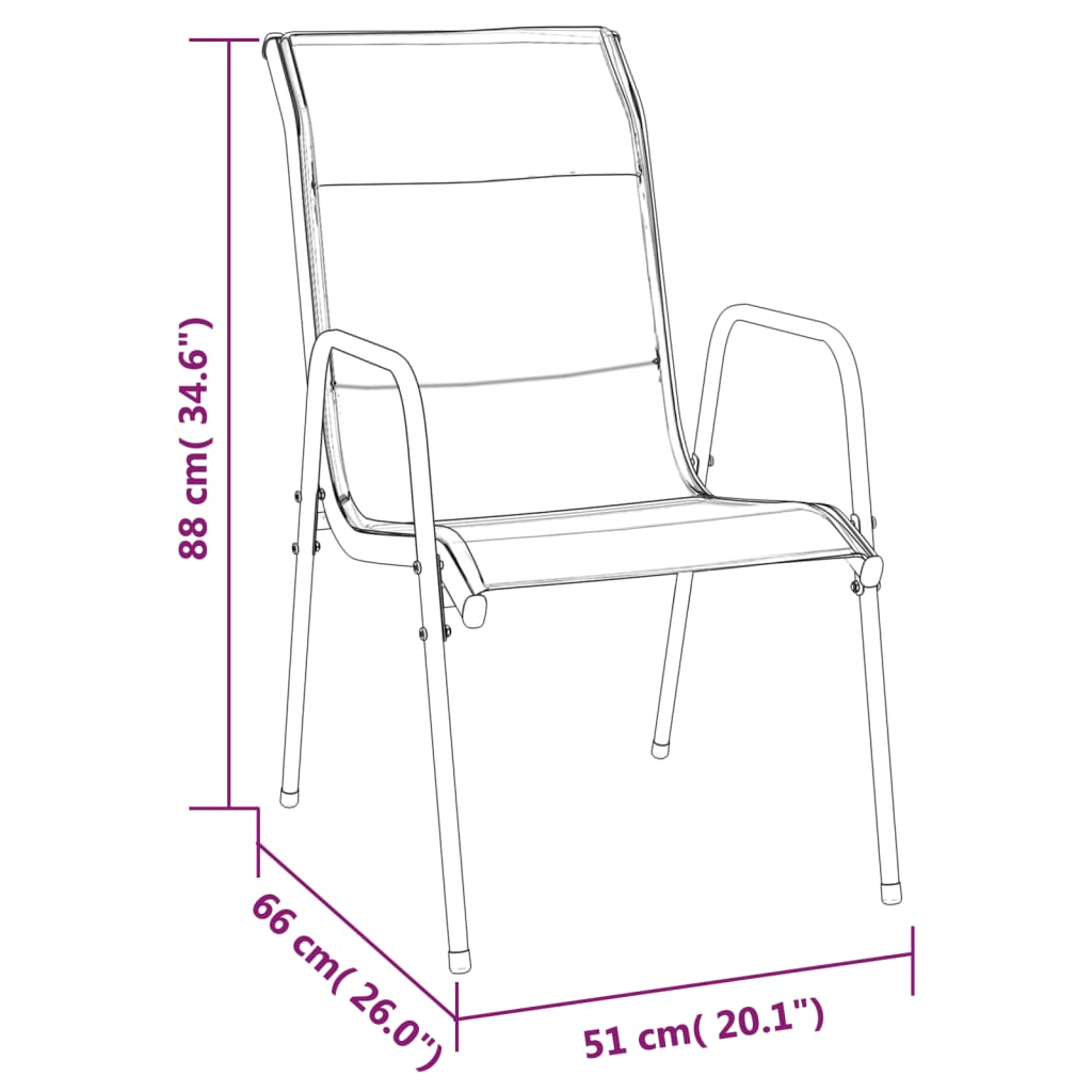5-delige Tuinset textileen en staal zwart is nu te koop bij PeponiXL, paradijselijk wonen!