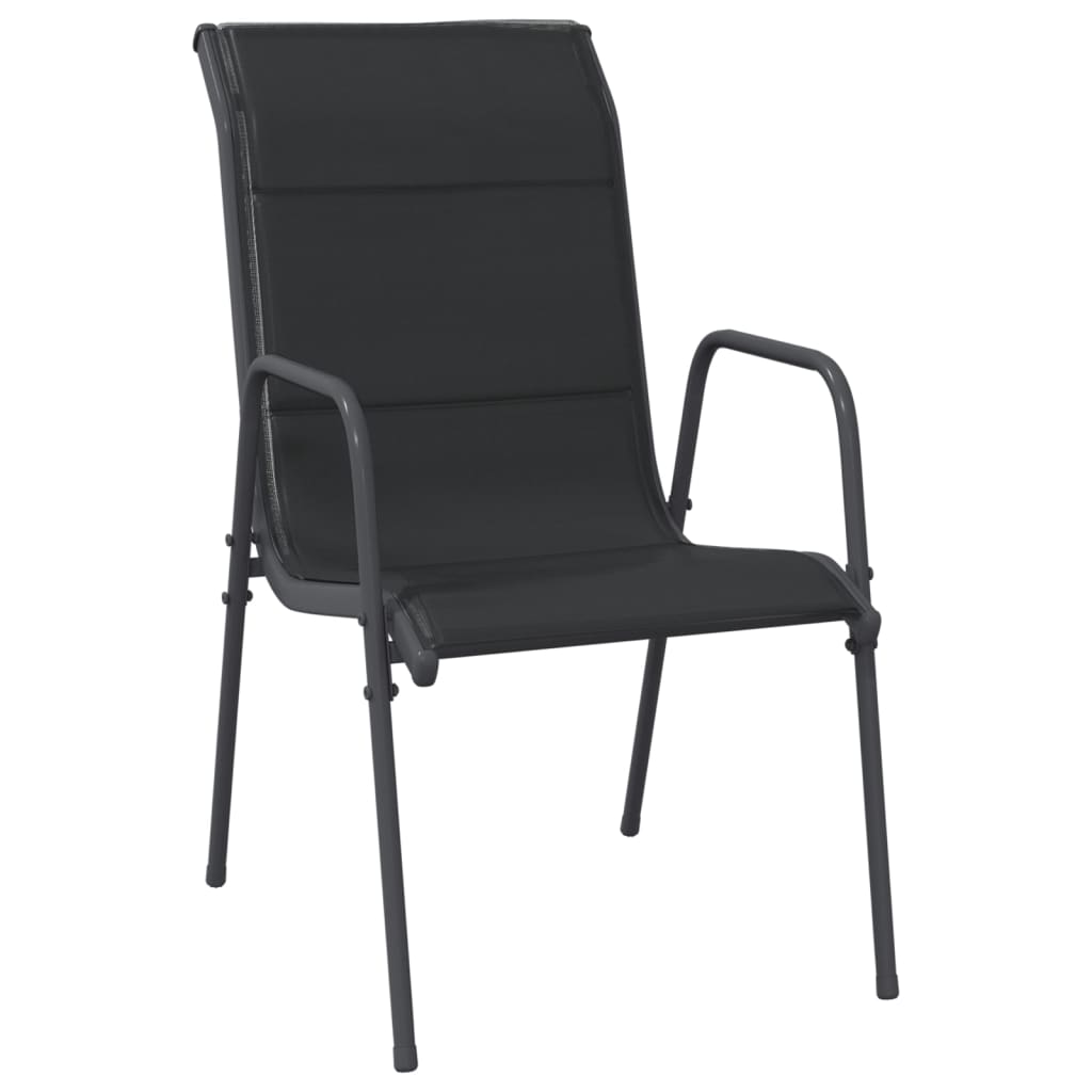 5-delige Tuinset textileen en staal zwart is nu te koop bij PeponiXL, paradijselijk wonen!