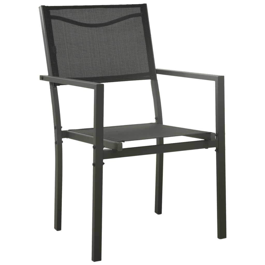 5-delige Tuinset textileen en staal zwart is nu te koop bij PeponiXL, paradijselijk wonen!