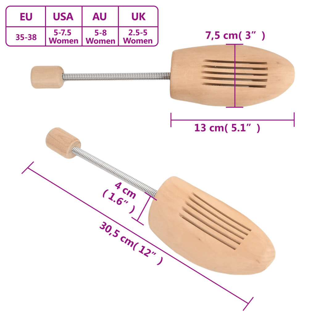 Schoenspanners 2 paar maat 35-38 massief lotushout is nu te koop bij PeponiXL, paradijselijk wonen!