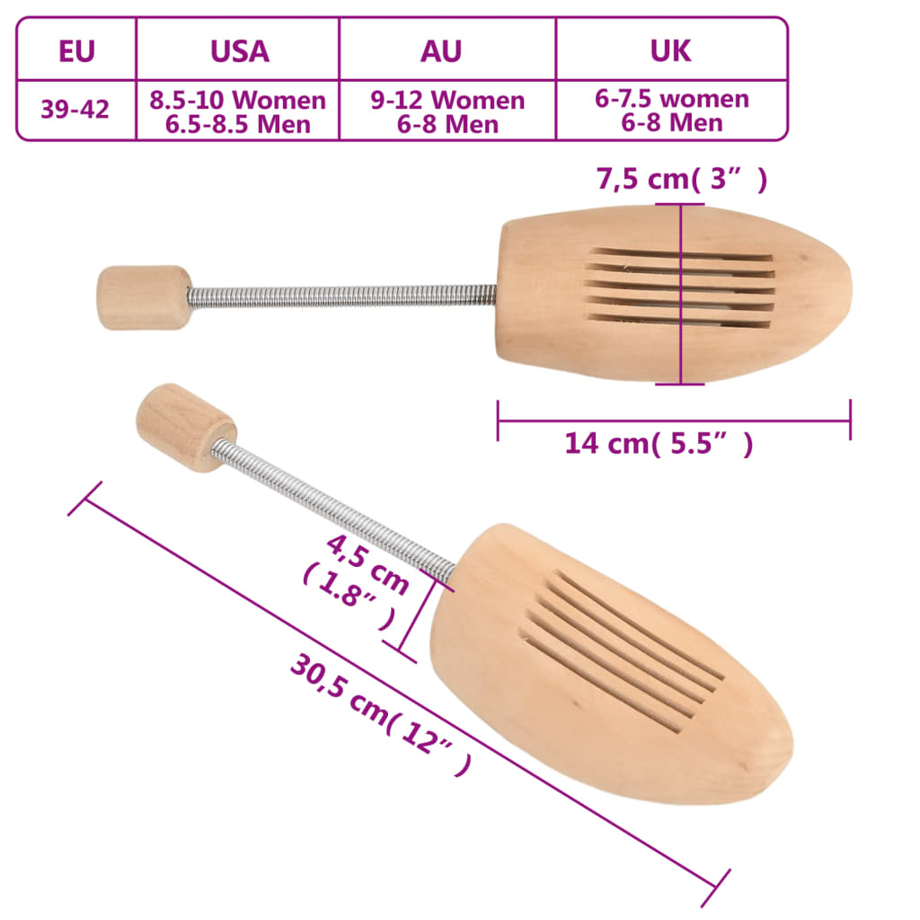 Schoenspanners 2 paar EU maat 39-42 massief lotushout is nu te koop bij PeponiXL, paradijselijk wonen!