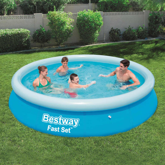 Bestway Fast Set Zwembad opblaasbaar rond 366x76 cm 57273 is nu te koop bij PeponiXL, paradijselijk wonen!